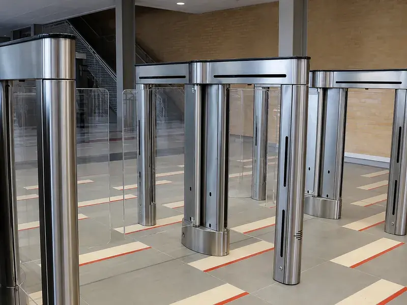 Alvarado SU5000 swinging barrier optical turnstile